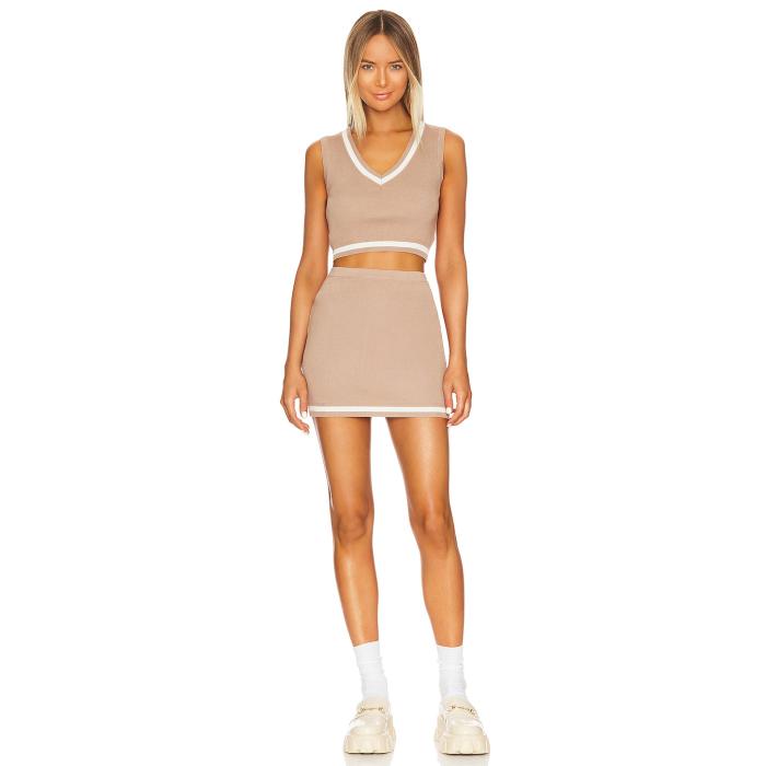 Superdown 【 Bonnie Varsity Skirt Set Women Toast 】 レディース