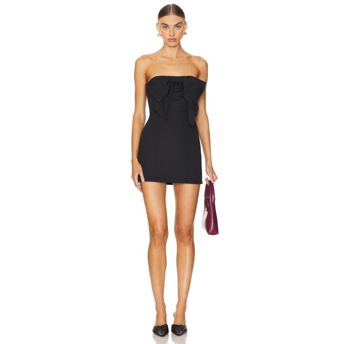 More To Come 【 Alessia Mini Dress Women Black 】 御召しもの レディース 黒いこと 黒いこと