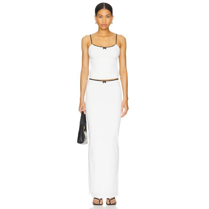 More To Come 【 Koral Maxi Skirt Set Women White 】 レディースファッション ドレス レディース 白色 ホワイト