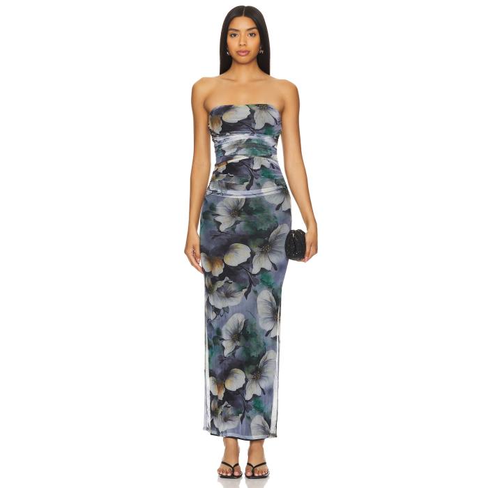 More To Come 【 Sammie Maxi Dress Women Blue Floral 】 ドレス レディースファッション ドレス レディース 青色 ブルー