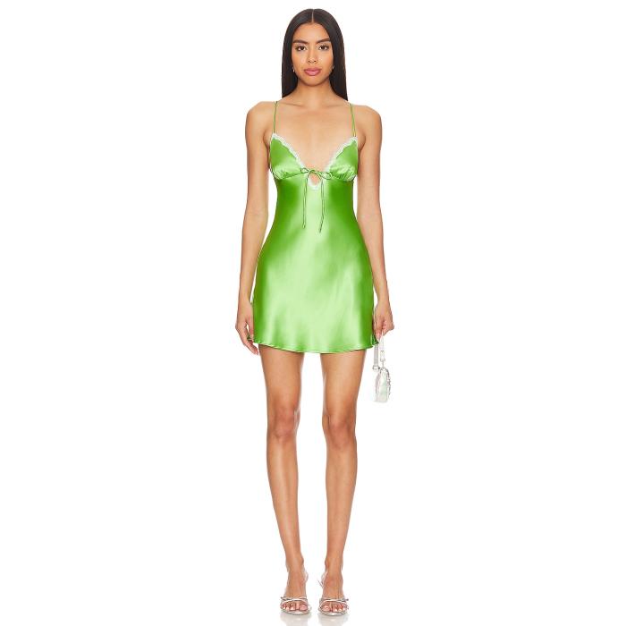 More To Come 【 Nadya Mini Dress Women Green 】 ドレス レディースファッション ドレス レディース green 緑・グリーン