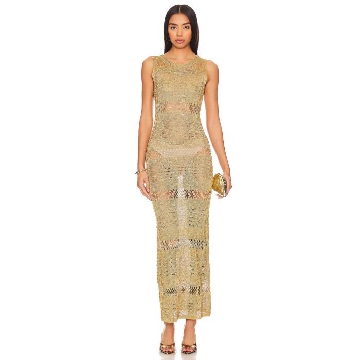 More To Come 【 Sevyn Midi Dress Women Gold 】 ドレス レディース ゴールド|スニケス
