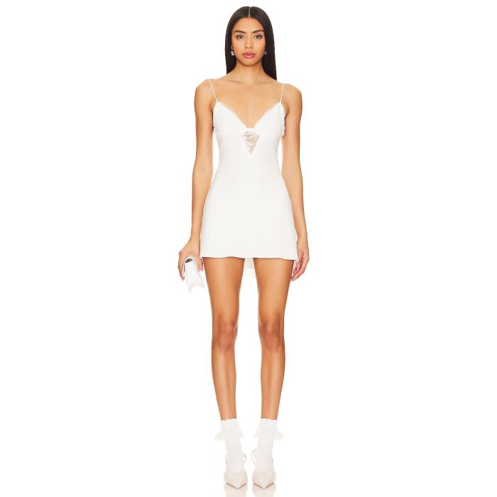 More To Come 【 Bee Mini Dress Women White 】 ドレス レディースファッション ドレス レディース 白色 ホワイト