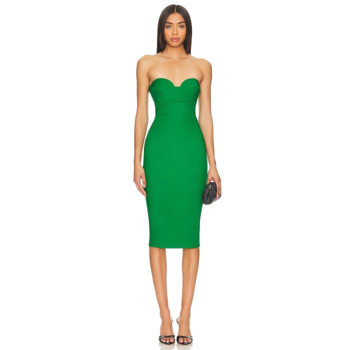More To Come 【 Sophia Strapless Midi Dress Women Kelly Green 】 ドレス レディースファッション ドレス レディース green 緑・グリーン