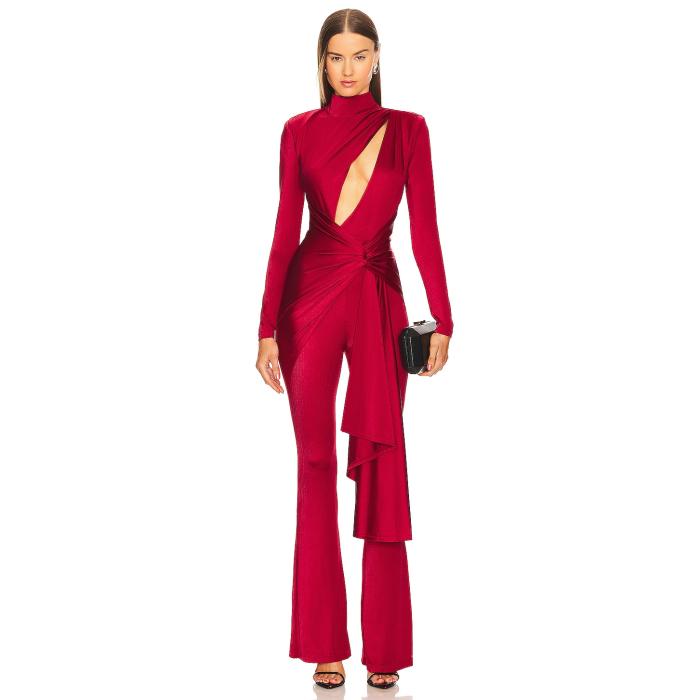 Michael Costello 【 X Revolve Monroe Jumpsuit Women Red 】 飛び降りる背広 レディース Red 赤・赤いこと