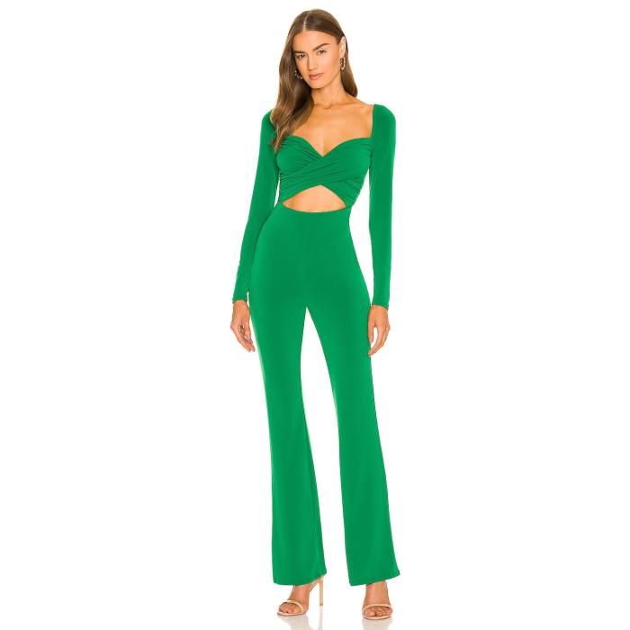 Michael Costello 【 X Revolve Jane Jumpsuit Women Green 】 飛び降りる背広 レディース green 緑・緑であること