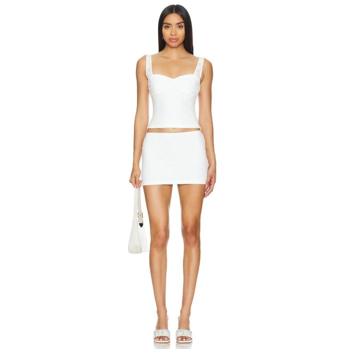 More To Come 【 Axel Skirt Set Women White 】 レディース 白いこと 白いこと