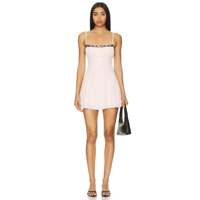 More To Come 【 Mallory Mini Dress Women Baby Pink 】 お召しもの レディース pink サクラ色