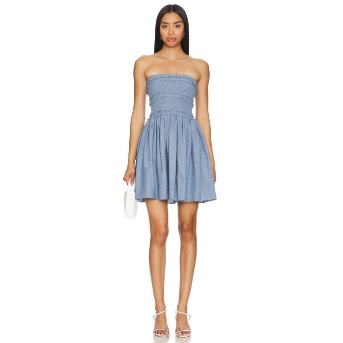 Azeeza 【 Anya Mini Dress Women Chambray 】 ドレス レディースファッション ドレス レディース