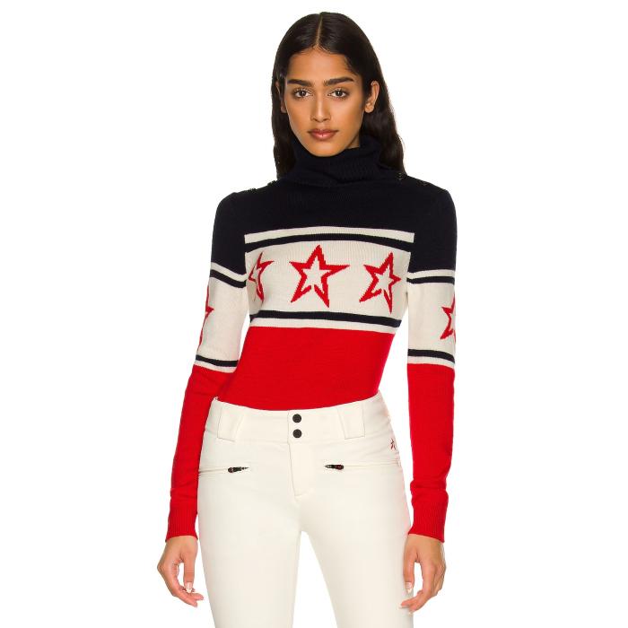 パーフェクト・モーメント Perfect Moment 【 Chopper Sweater Women Red & Navy 】 チョッパー トレーナー レディースファッション トップス ニット セーター セーター レディース Red 赤・レッド 紺色 ネ