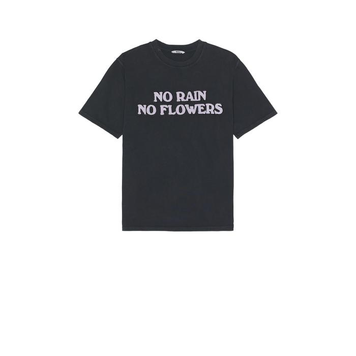 Nikben 【 Felt Flower Tee Men Black 】 Tシャツ メンズファッション トップス Tシャツ カットソー メンズ 黒色 ブラック
