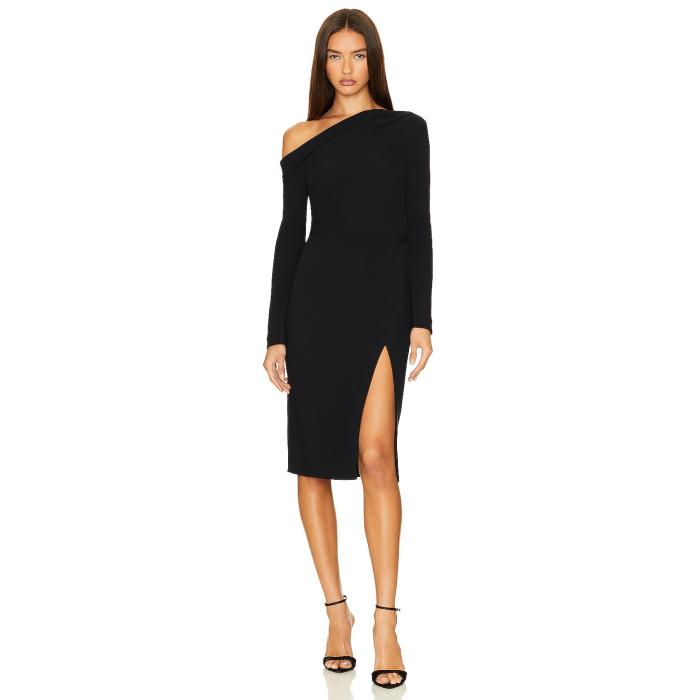セオリー Theory 【 Asym Off Shoulder Dress Women Black 】 ドレス レディースファッション ドレス レディース 黒色 ブラック