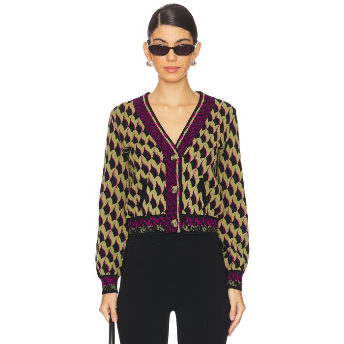 ダイアンフォンファステンバーグ Diane Von Furstenberg 【 Bryant Cardigan Women Bird Weave Misty Green 】 ブライアント カーディガン レディースファッション トップス カーディガン ボレロ レディース gree