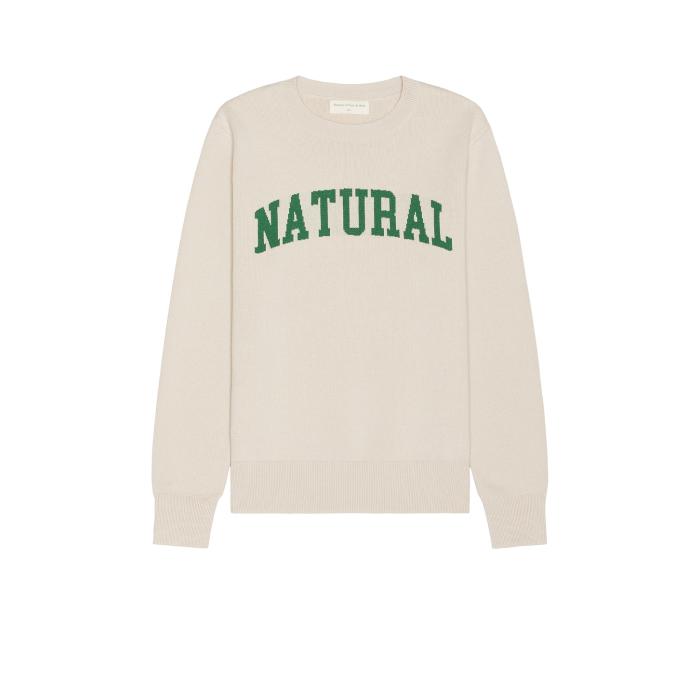 Museum Of Peace And Quiet 【 Natural Jacquard Knit Sweater Men Bone 】 ナチュラル ニット トレーナー メンズファッション トップス ニット セーター メンズ