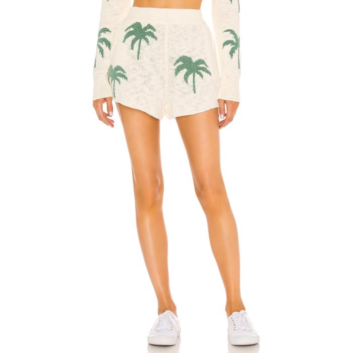 ショウミーユアムームー Show Me Your Mumu 【 Boardwalk Shorts Women Palm Tree Knit 】 ショーツ レディースファッション ボトムス パンツ レディース ニット