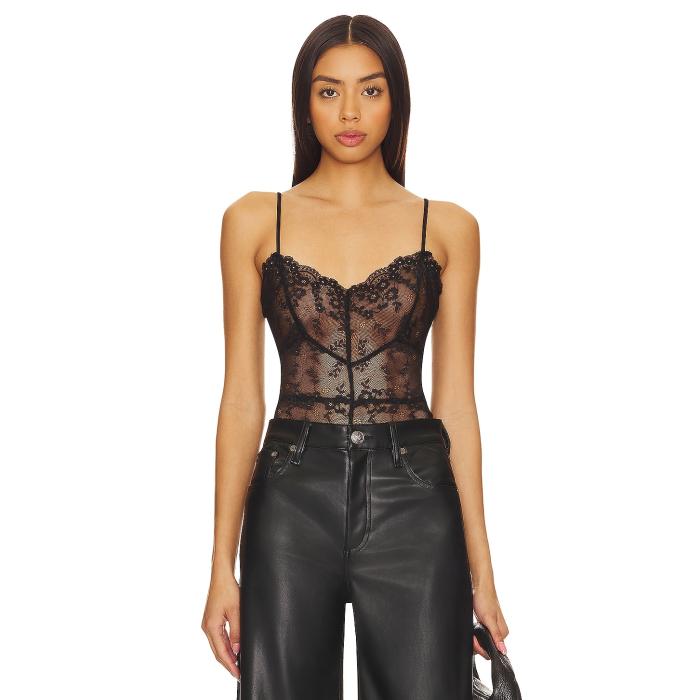 Lovers And Friends 【 Cailey Bodysuit Women Black 】 上半身背広 レディース 黒いこと 黒いこと