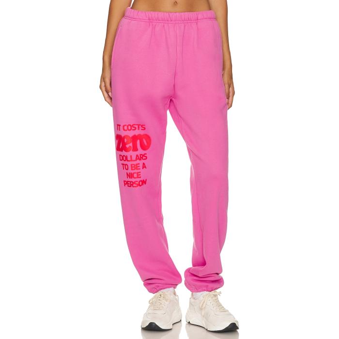 The Mayfair Group 【 It Costs $0 Sweatpants Women Pink 】 ロングタイツ レディースファッション ボトムス パンツ レディース pink ピンク