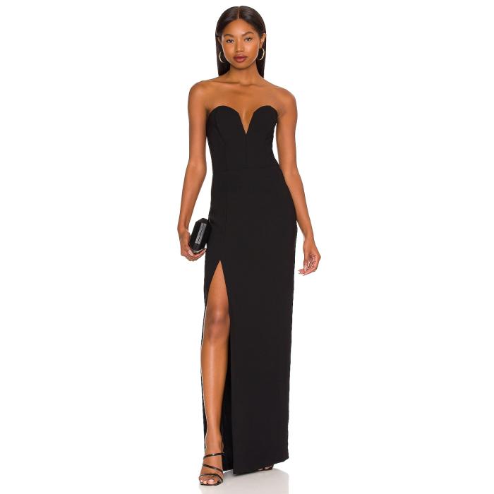 アマンダアプリチャード Amanda Uprichard 【 Cherri Gown Women Black 】 レディースファッション ドレス レディース 黒色 ブラック