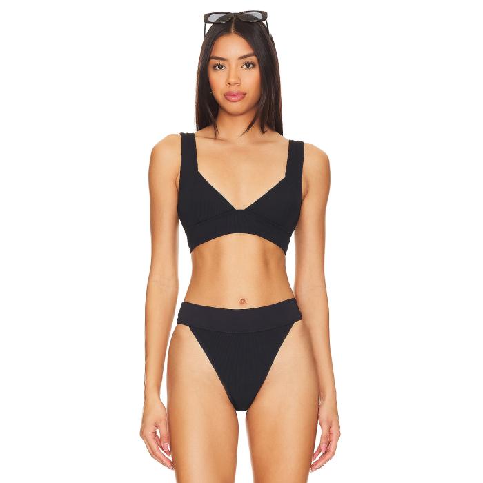 Lspace 【 Hailey Bikini Top Women Black 】 レディースファッション 水着 レディース 黒色 ブラック