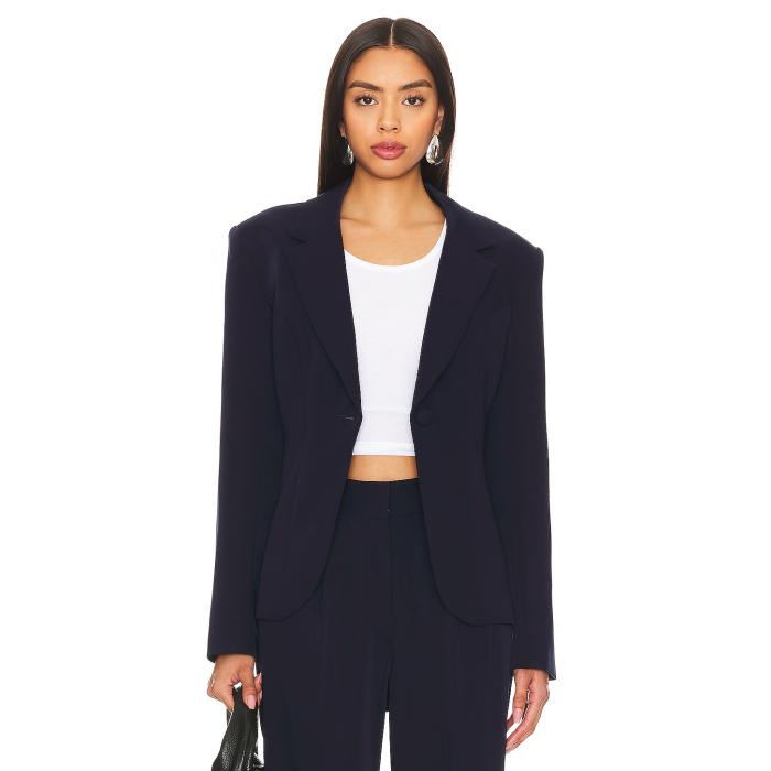 Lovers And Friends 【 X Rachel Colette Blazer Women Navy Blue 】 ブレイザー レディースファッション コート ジャケット レディース 紺色 ネイビー 青色 ブルー
