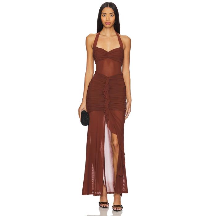 Runaway The Label 【 Tallula Maxi Dress Women Espresso 】 ドレス レディースファッション ドレス レディース