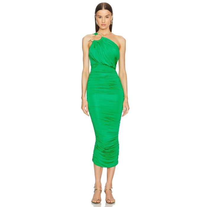 Michael Costello 【 X Revolve Kiera Midi Dress Women Bright Green 】 ドレス レディースファッション ドレス レディース green 緑・グリーン