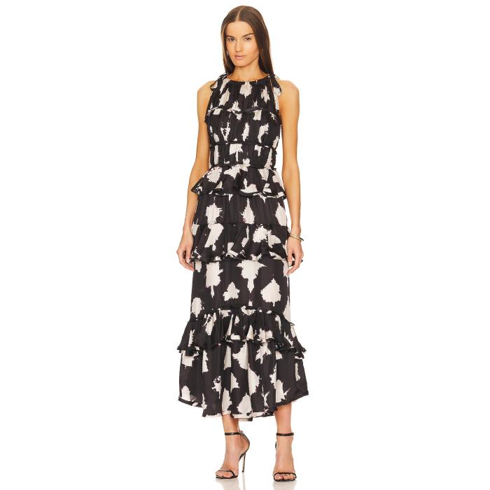 ウラ・ジョンソン Ulla Johnson 【 Serafina Gown Women Noir Blur 】 レディースファッション ドレス レディース