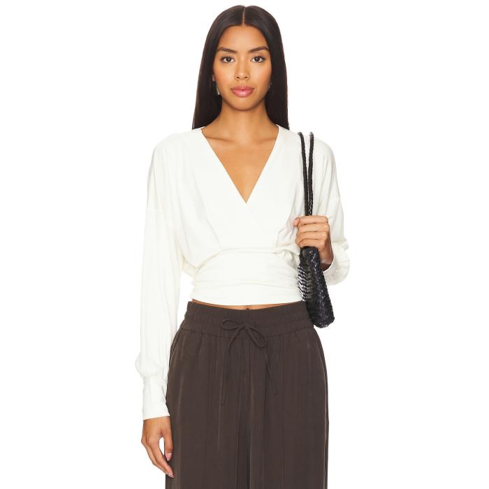 Bobi 【 Long Sleeve Blouse Women Macadamia 】 Sleeve スリーブ レディースファッション トップス その他 レディース