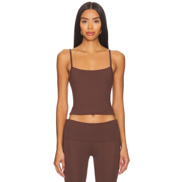 Wellbeing + Beingwell 【 Loungewell Light Cameron Tank Women Espresso Brown 】 タンクトップ スポーツ アウトドア フィットネス トレーニング ウェア レディースウェア トップス レディース 茶色 ブラウン