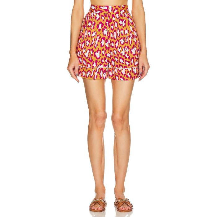 ダイアンフォンファステンバーグ Diane Von Furstenberg 【 Balbino Short Women Natural Leopard 】 レディースファッション ボトムス パンツ レディース ナチュラル ヒョウ柄 レオパード