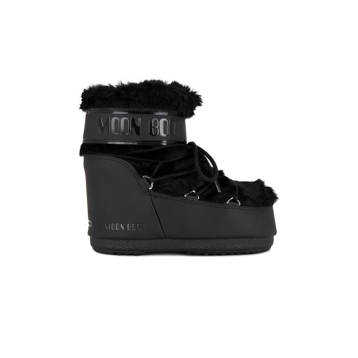 ムーンブーツ Moon Boot 【 Icon Low Faux Fur Boot Women Black 】 アイコン ブーツ 靴 レディース靴 ブーツ その他 レディース 黒色 ブラック
