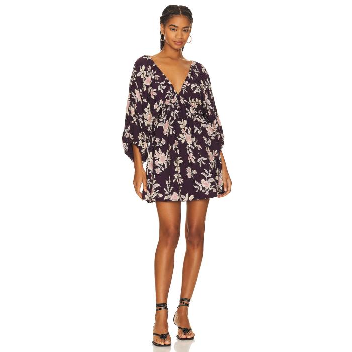 フリーピープル Free People 【 Portia Mini Dress Women Black Cherry 】 ドレス レディースファッション ドレス レディース 黒色 ブラック