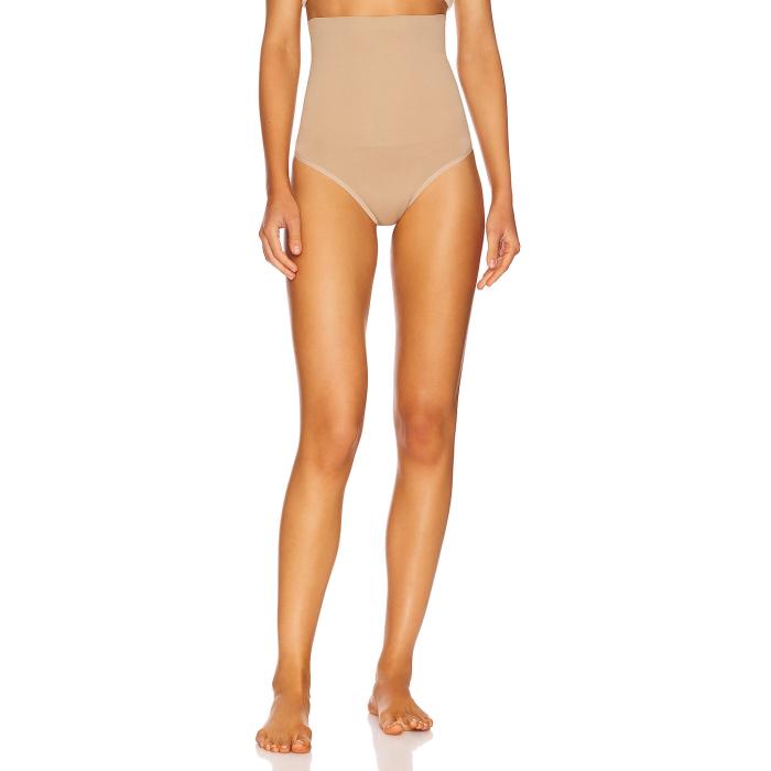 ヤミー Yummie 【 High Waist Shaping Thong Women Almond 】 御機嫌 レディース