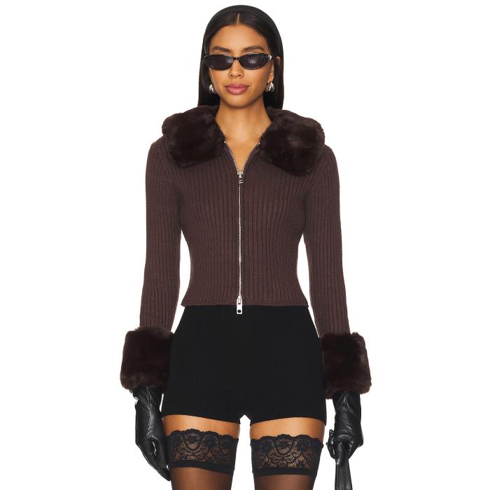 House Of Sunny 【 Chocolate Peggy Women Chocolate 】 レディースファッション トップス カーディガン ボレロ レディース