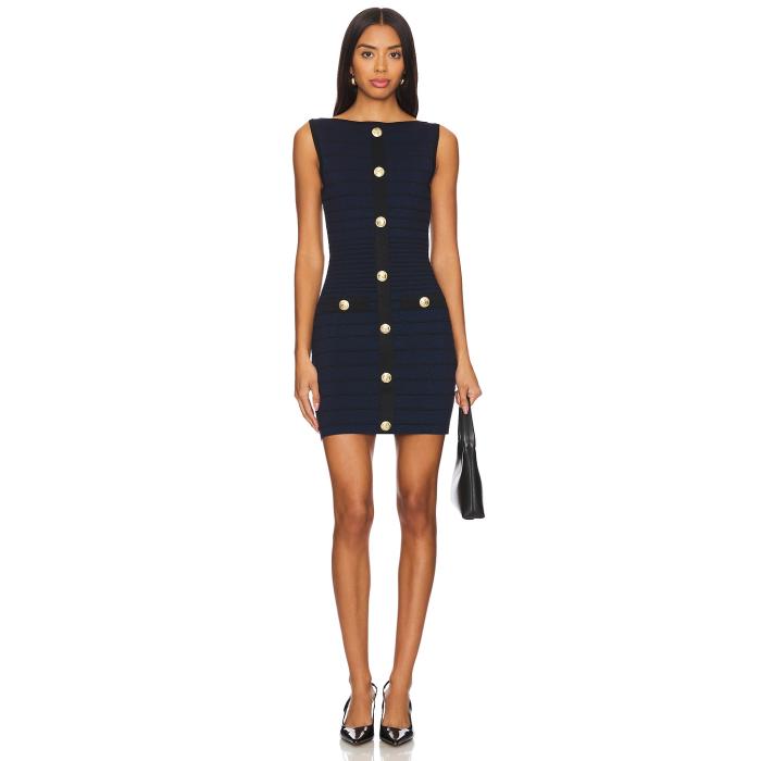 Retrofete 【 Erin Dress Women Navy & Black 】 ドレス レディースファッション ドレス レディース 紺色 ネイビー 黒色 ブラック