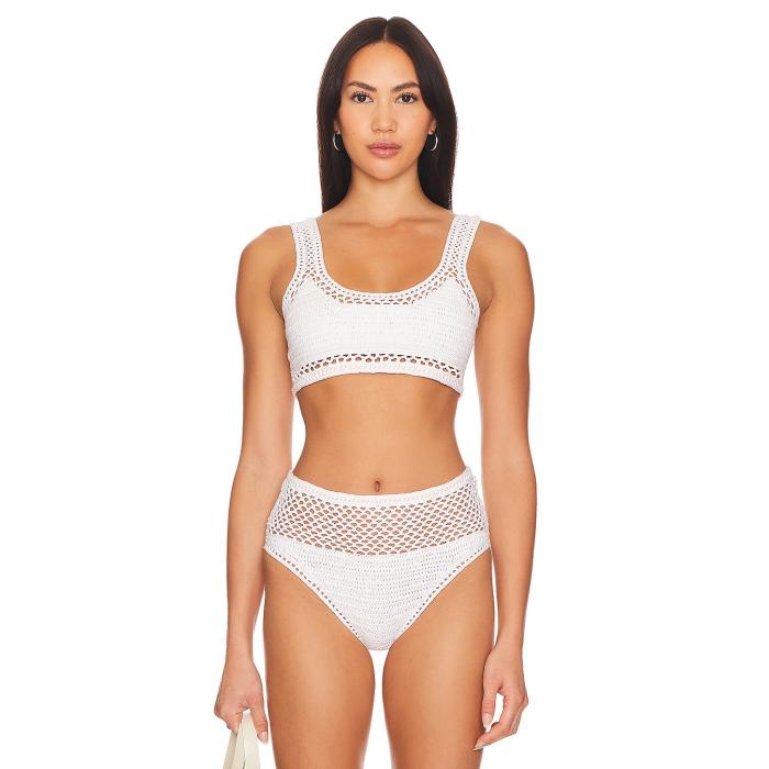 ビーチライオット Beach Riot 【 Elliot Top Women White 】 レディースファッション 水着 レディース 白色 ホワイト 24,050円