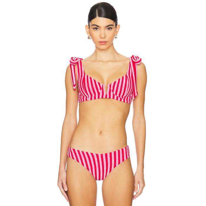 ビーチライオット Beach Riot 【 Blair Top Women Candy Cane Stripe 】 レディースファッション 水着 レディース Stripe ストライプ