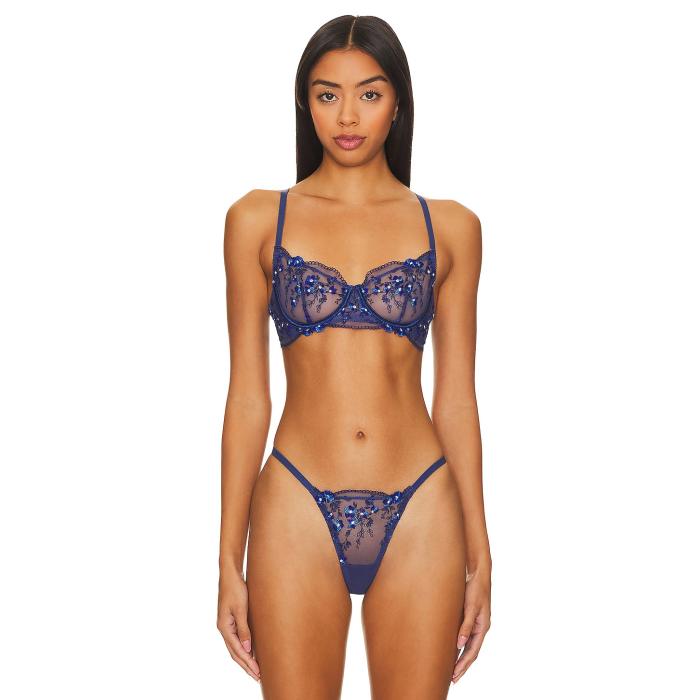 Kat The Label 【 Sofia Bra Women Navy 】 インナー 下着 ナイトウェア レディース インナー 下着 ランジェリー ブラジャー レディース 紺色 ネイビー 20,350円