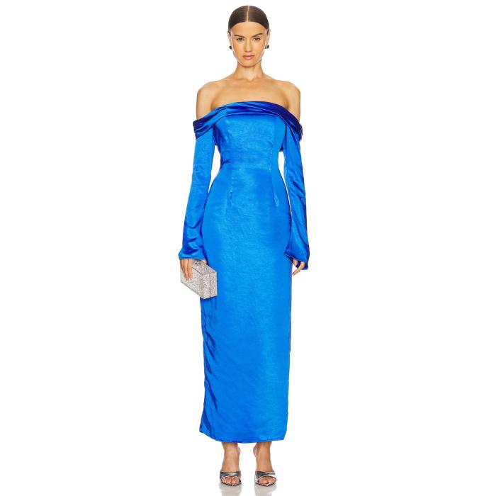Runaway The Label 【 Arielle Maxi Dress Women Cobalt 】 お召しもの レディース
