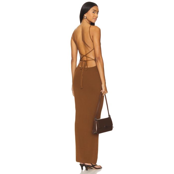 All The Ways 【 Anya Dress Women Mocha 】 御召しもの レディース