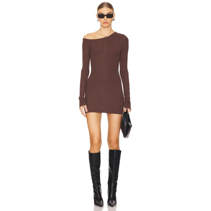 All The Ways 【 Meredith Off Shoulder Dress Women Brown 】 ドレス レディース 茶色 ブラウン｜スニケス