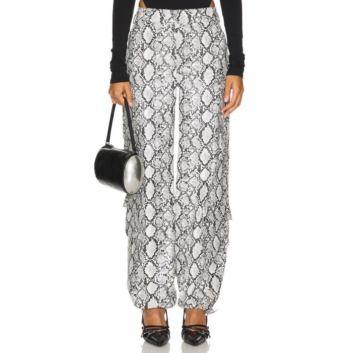 Lamarque 【 Bobbi Pant Women Python Print 】 ズボン下 レディース