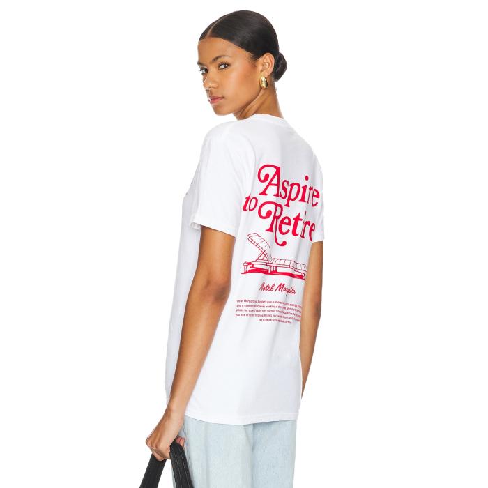 Motel Margarita 【 Lounge Tee Unisex White 】 プルオーバー ユニ一発やる 白いこと 白いこと