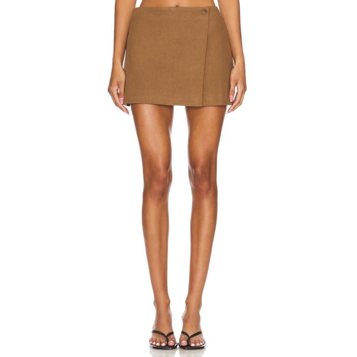 Astr The Label 【 Kaiko Skirt Women Dark Khaki 】 レディース カーキ|スニケス