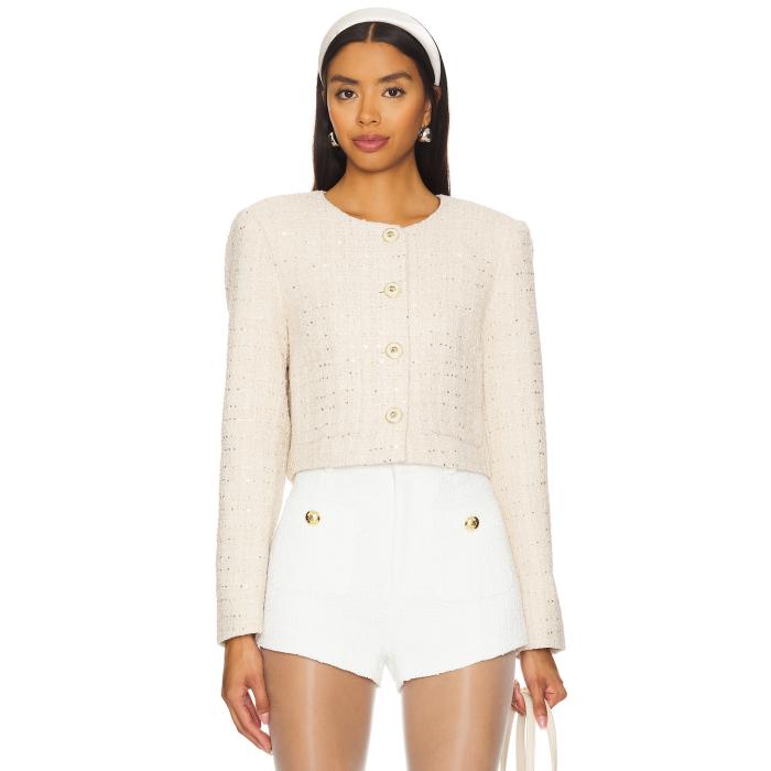 Astr The Label 【 Milena Jacket Women Cream Gold 】 Jacket ジャケット レディース クリーム ゴールド|スニケス