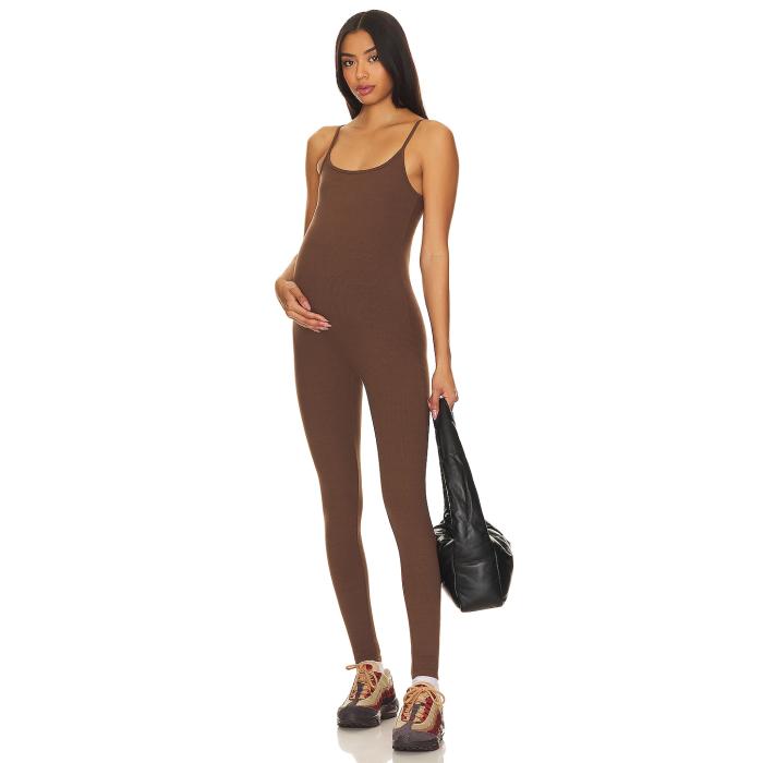 Bumpsuit 【 Rib Maternity Unitard Women Brown 】 レディース 茶色 ブラウン｜スニケス