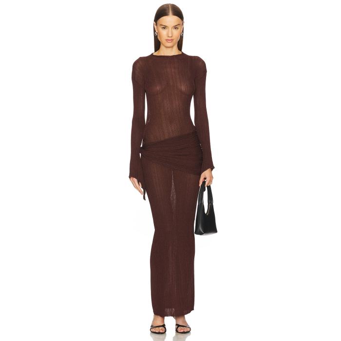 Aya Muse 【 Steren Dress Women Chocolate 】 ドレス レディース｜スニケス