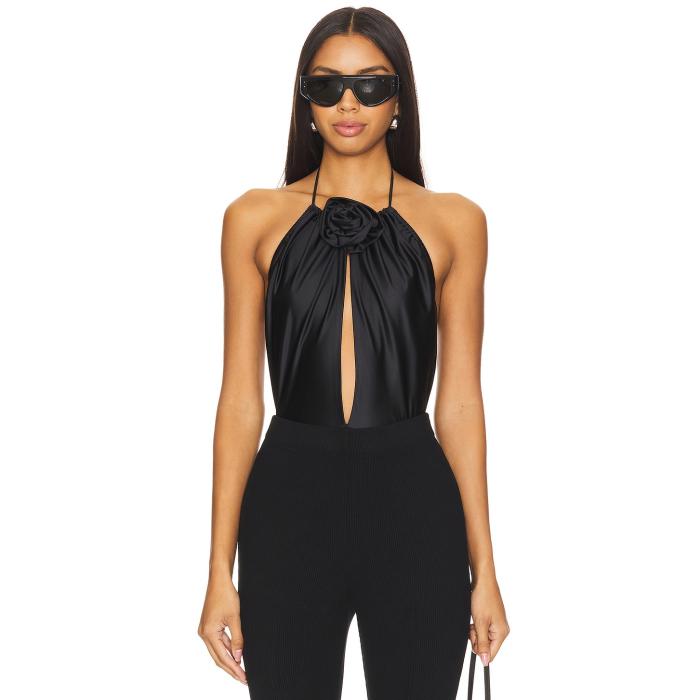 Ronny Kobo 【 Briella Bodysuit Women Black 】 上半身背広 レディース 黒いこと 黒いこと