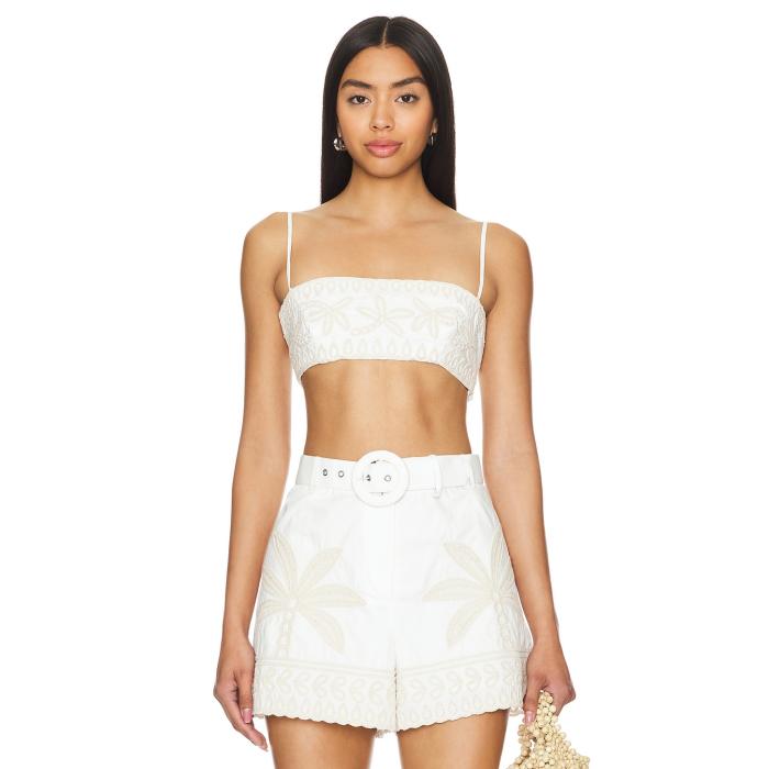 Hemant And Nandita 【 Bandeau Top Women White 】 レディース 白いこと 白いこと