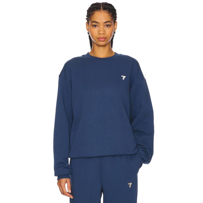 7 Days Active 【 Organic Crewneck Women Dark Denim 】 レディース デニム｜スニケス